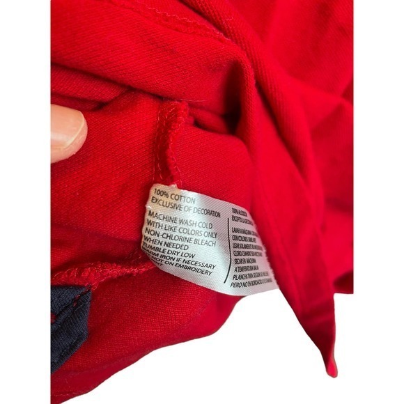 U.S. Polo Assen. Red Button Collard Short‎ Sleeve Shirt, Boys Large (10-12) - Picture 6 of 8